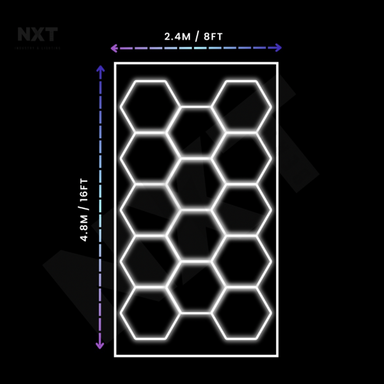 NXTbeam 14 bordered hex lights