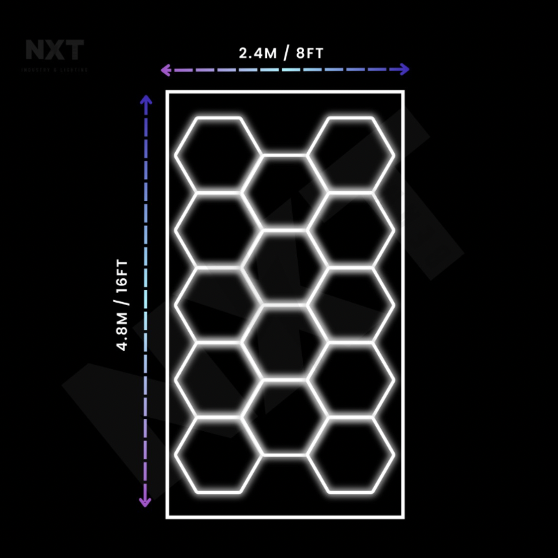 NXTbeam 14 bordered hex lights