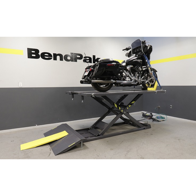 Ranger rml-100xl motorcycle lift raised